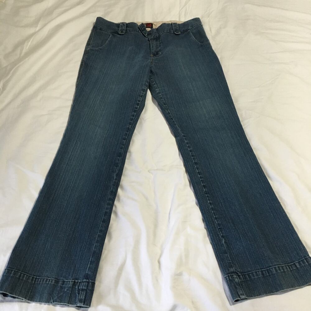 VTG Y2K NY JEANS Women's 12 Bootcut Medium-Dark Wash Denim Stretch